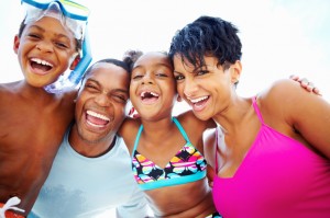 Family in Swimsuits