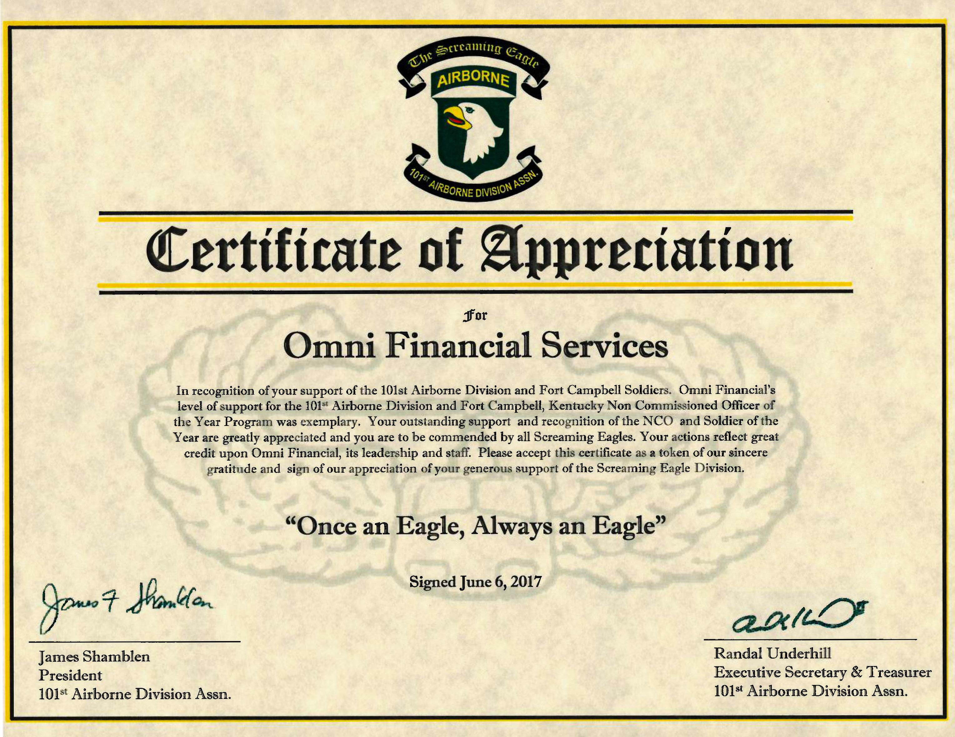 Army Certificate Of Appreciation Template Creative Professional Templates