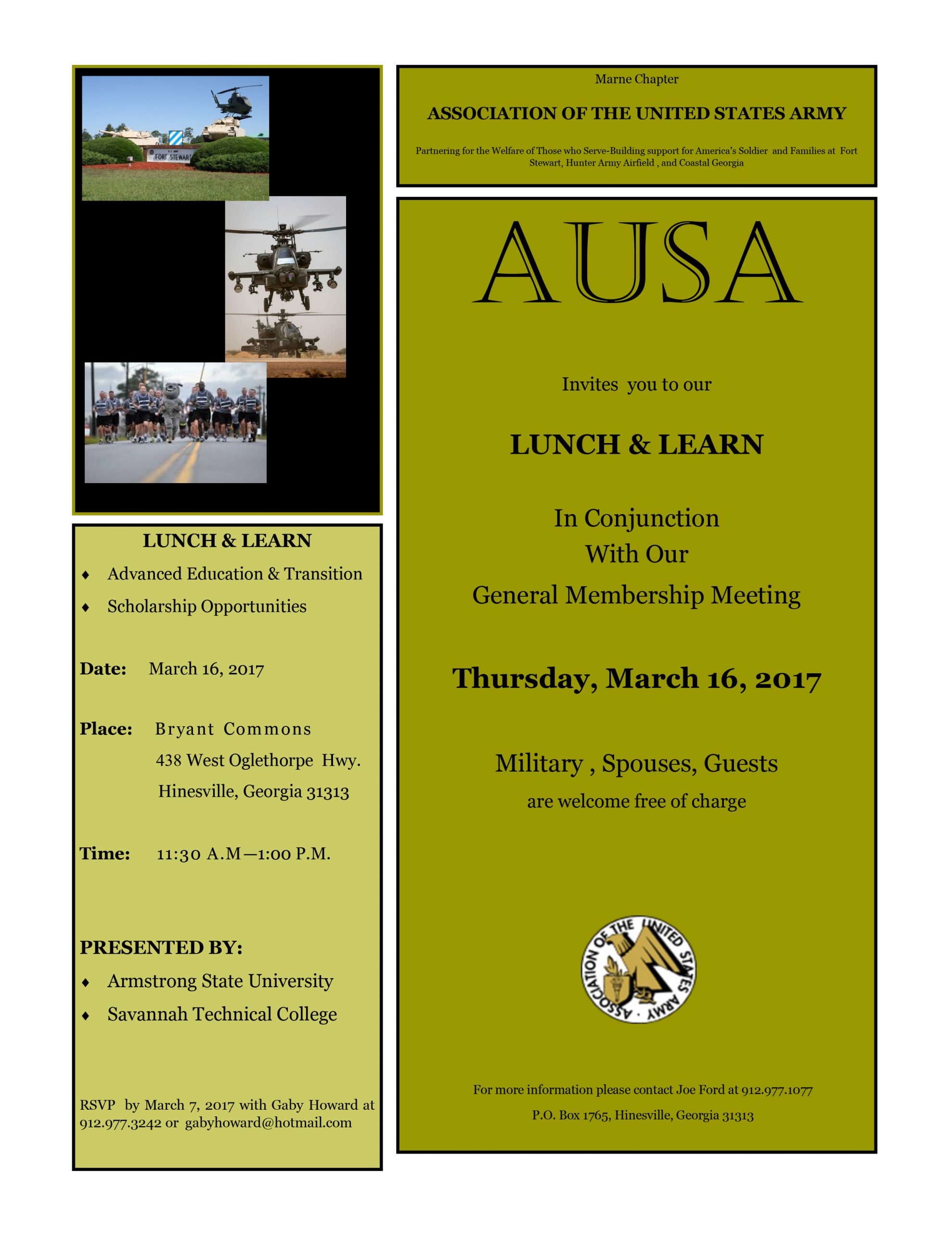 AUSA Lunch and Learn 2017