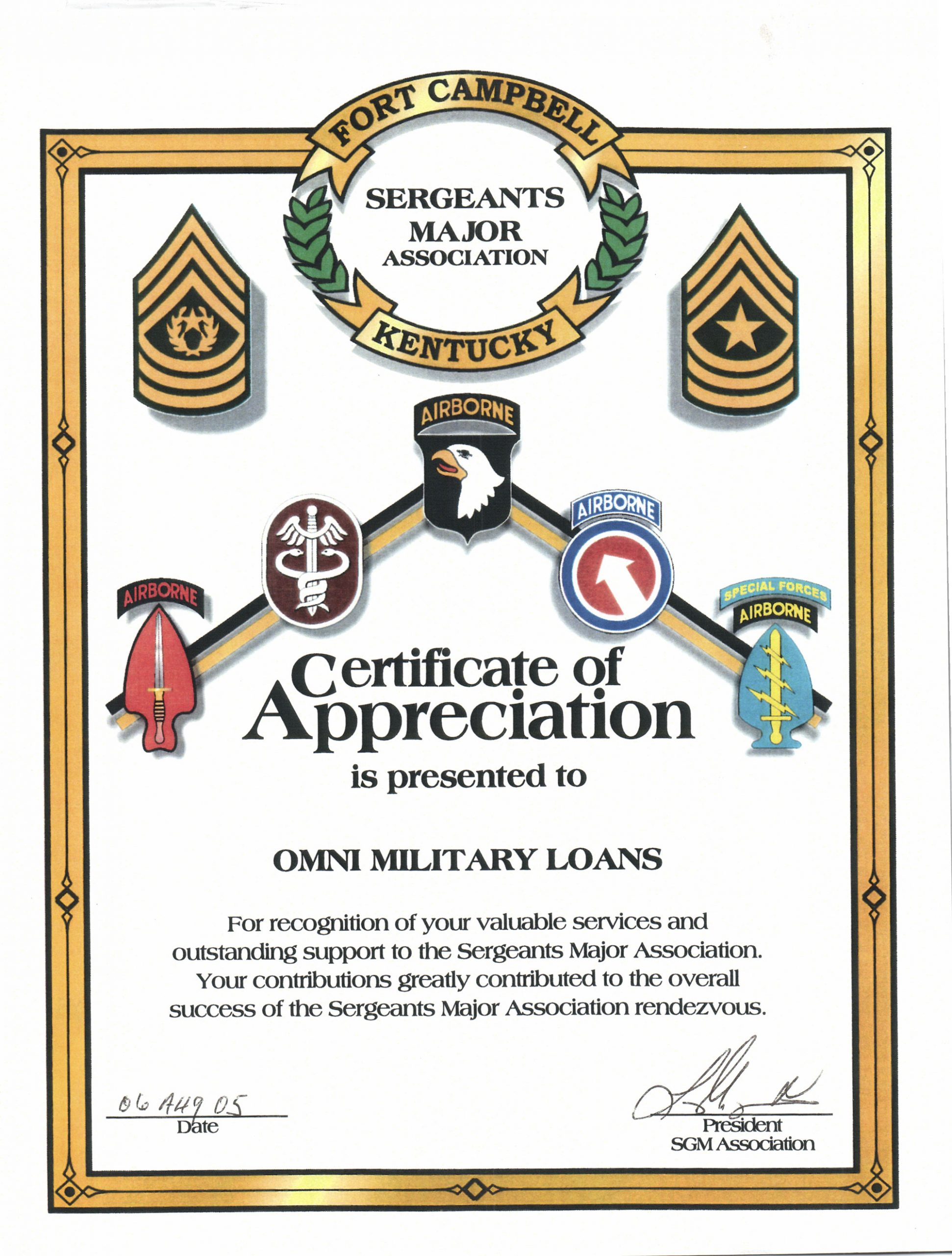 Sergeants Major Association