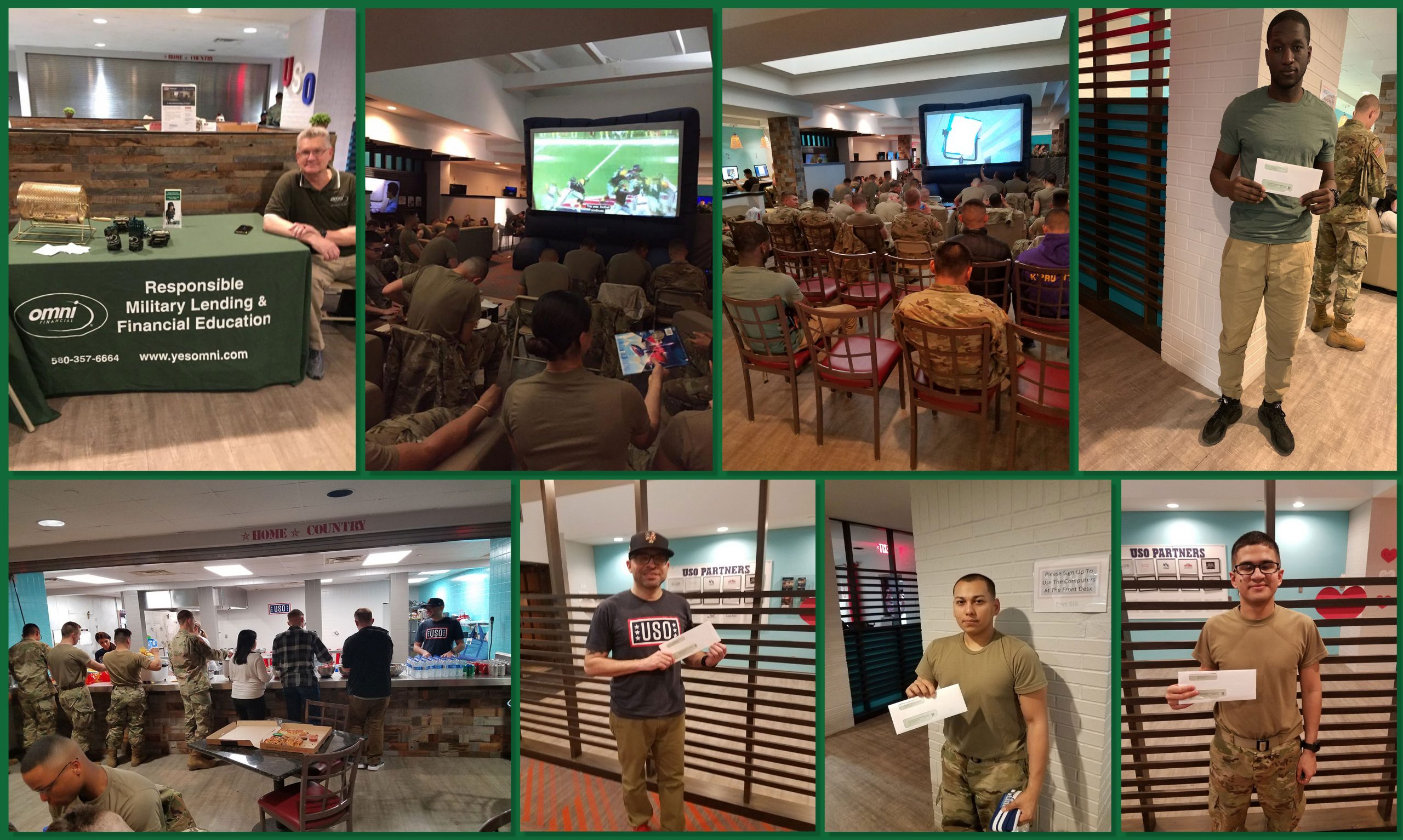 USO Oklahoma partnered with Omni in Lawton for the Big Game 2019 | Omni Military Loans