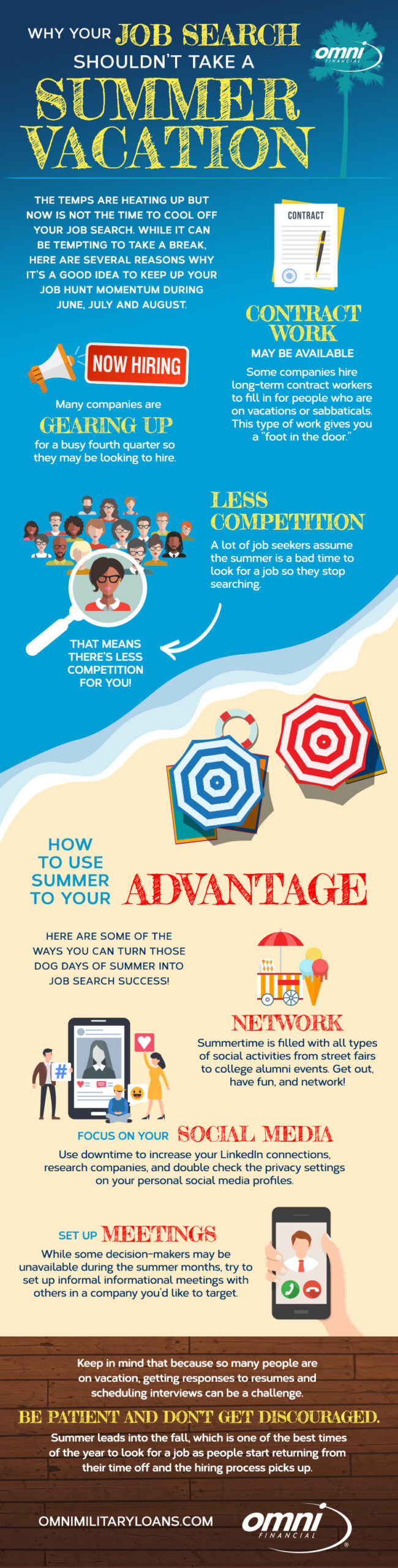 Infographic:  Why Your Job Search Shouldn’t Take A Summer Vacation