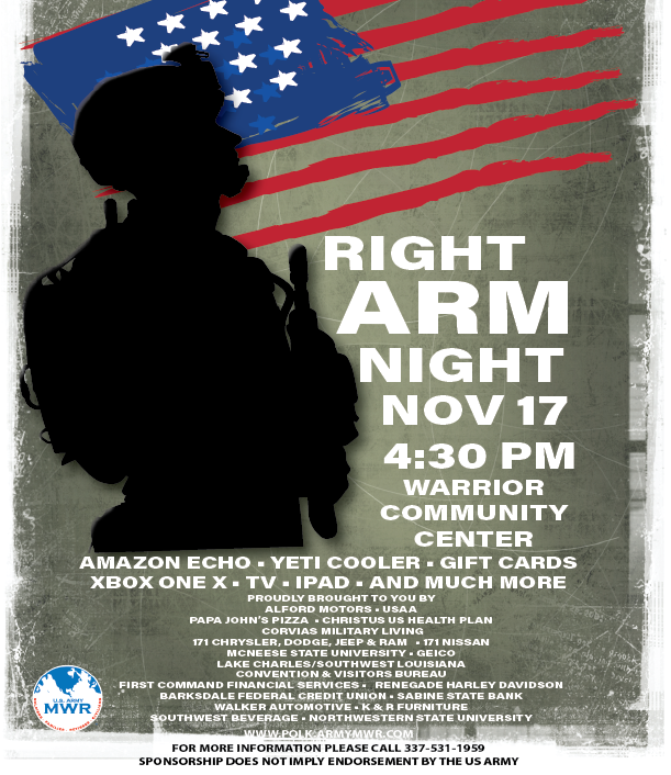 Fort Polk Right Arm Night 2017