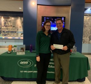 Omni Military Loans winner at the Ted Constant Center in Norfolk, VA