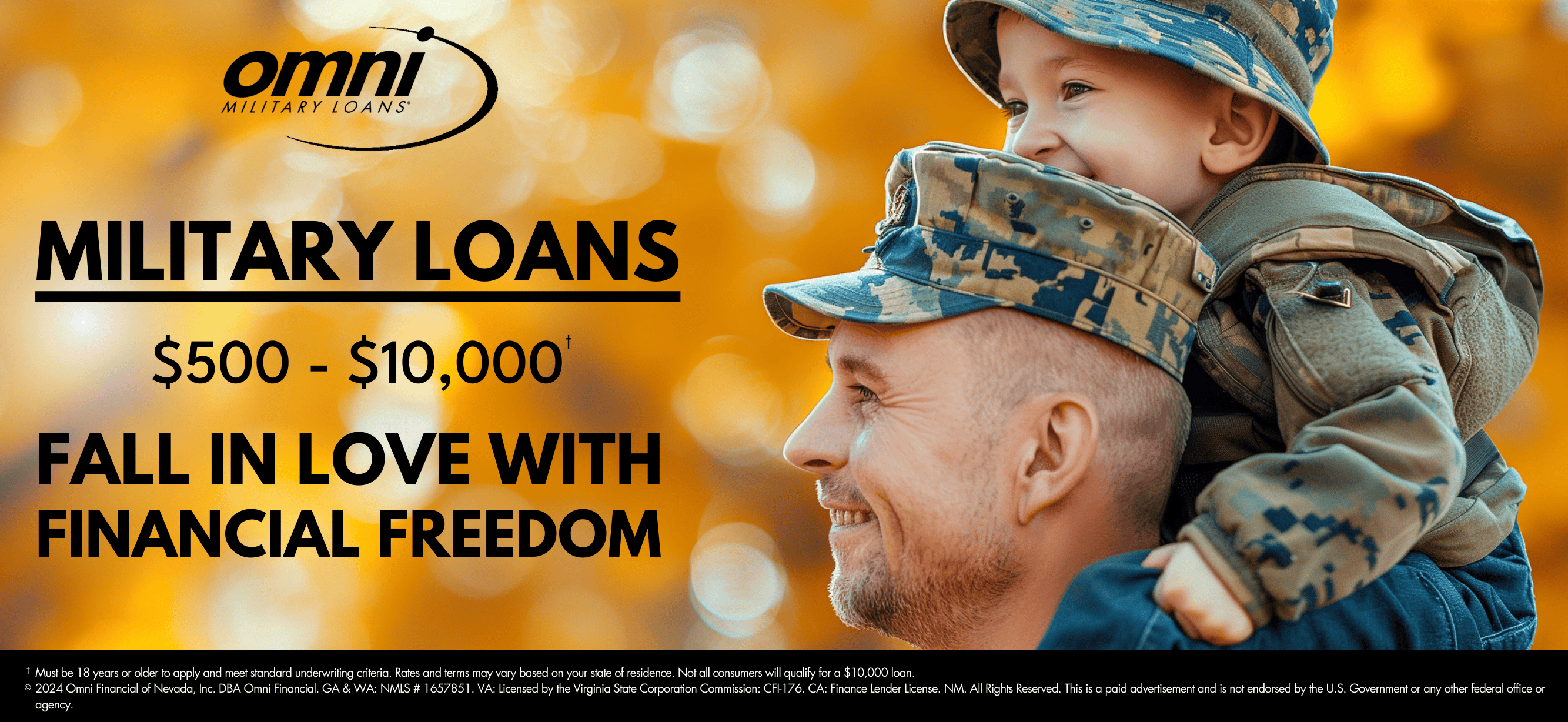 Fast Military Loans for PCS Moves with Omni Financial - $500 - $10,000!